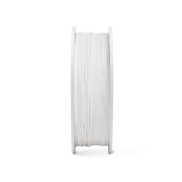 Lateral rola de filament Fiberlogy Matte PET-G White 850g - Filamente3D.ro