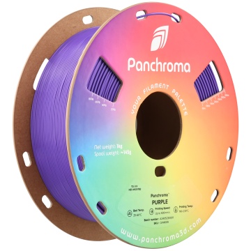 Vedere axonometrica rola de filament 1.75 mm Polymaker Panchroma CoPE Purple 1kg - Filamente3D.ro