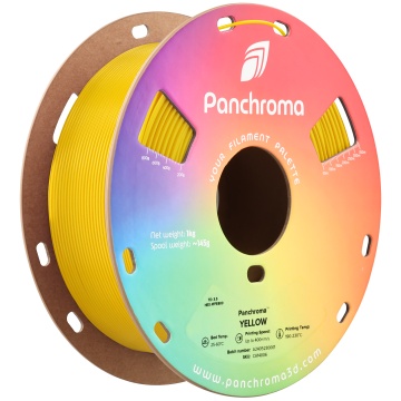 Vedere axonometrica rola de filament 1.75 mm Polymaker Panchroma CoPE Yellow 1kg - Filamente3D.ro