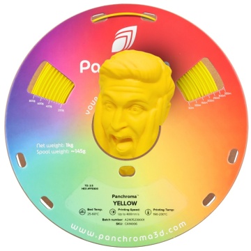 Rola si cap statueta om printata din filament 1.75 mm Polymaker Panchroma CoPE Yellow 1kg - Filamente3D.ro