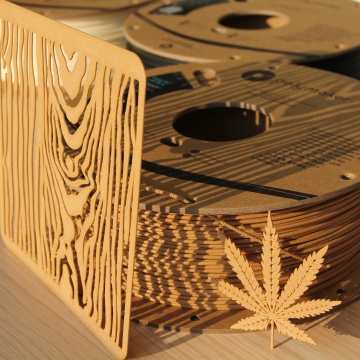 Piesa printate din filament Polymaker PolyLite LW-PLA Wood 800g - Filamente3D.ro