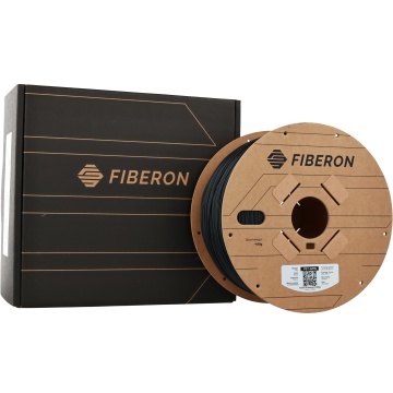 Cutie si rola de filament Polymaker Fiberon PET-GF15 Black 3kg - Filamente3D.ro