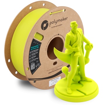 Rola si statueta Polyman printata din filament Polymaker HT-PLA-GF Power Tool Green 1kg - Filamente3D.ro