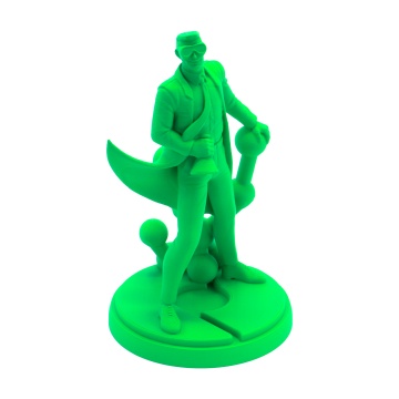 Statueta Polyman printata din filament Polymaker HT-PLA Green 1kg - Filamente3D.ro