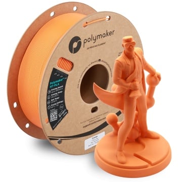Rola si statueta printata din filament Polymaker HT-PLA Orange 1kg - Filamente3D.ro