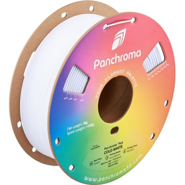 Filament 1.75 mm Polymaker Panchroma Basic PLA Cold White (alb) 1kg
