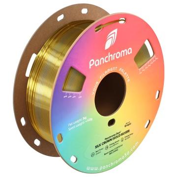 Filament 1.75 mm Polymaker Panchroma PLA Dual Silk Crown Gold-Silver (auriu-argintiu) 1kg