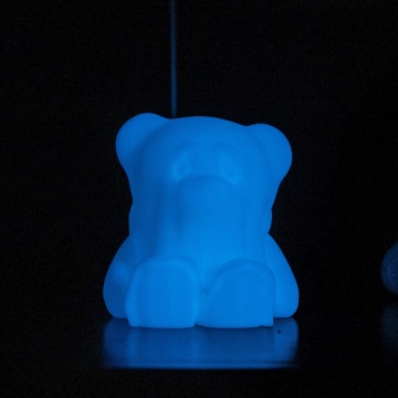 Urs in intuneric - Panchroma Glow PLA Blue – filament albastru fosforescent care strălucește în întuneric, compatibil cu imprimante FDM - Filamente3D.ro