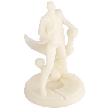 Statueta Polyman in lumina printata 3D din filament 1.75 mm Polymaker Panchroma PLA Glow Green (verde) 1kg - Filamente3D.ro
