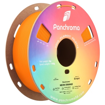 Rola vertical filament Polymaker Panchroma PLA Neon Orange 1kg - Filamente3D.ro