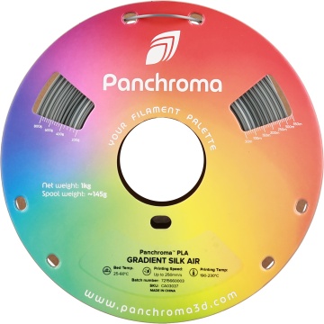 Vedere frontala rola de filament Polymaker Panchroma PLA Silk Gradient Air 1kg - Filamente3D.ro