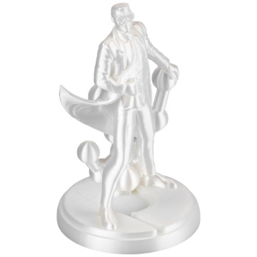 Statueta Polyman printata din filament Polymaker Panchroma PLA Silk White - Filamente3D.ro