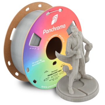 Rola si statueta Polyman printata din filament Polymaker Panchroma PLA Translucent Grey 1kg - Filamente3D.ro