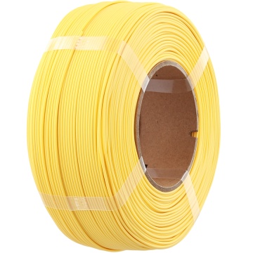 Vedere laterala rezerva de filament 1.75 mm Polymaker Refill Panchroma PLA Matte Savannah Yellow 1kg - Filamente3D.ro