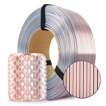 Rezerva de filament, macro si vaza printata din filament Rosa3D Refill PLA Magic Silk Glamour 1kg - Filamente3D.ro