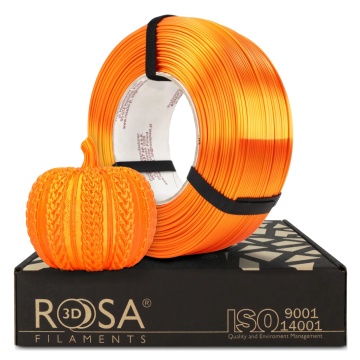 Filament 1.75 mm Rosa 3D ReFill PLA Silk Orange (portocaliu) 1kg