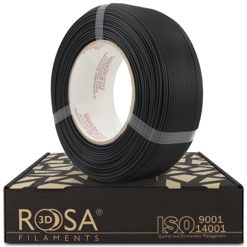 Filament 1.75 mm Rosa 3D ReFill PLA Speed Matt Black (negru) 1kg
