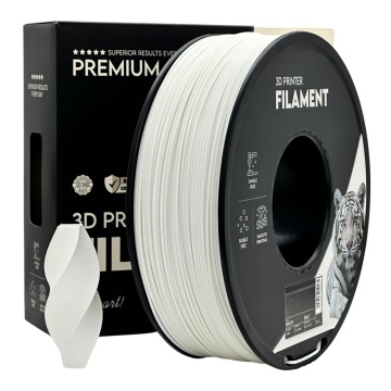 Filament 1.75 mm Smart Print PLA White (alb) 1kg