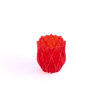 Vaza printata din filament 1.75 mm SmartFil PLA Crystal Red (rosu transparent) - 1kg - Filamente3D.ro