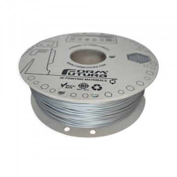 Rola reala de filament 1.75mm FormFutura EasyFil ePLA White Aluminium 1kg - Filamente3D.ro