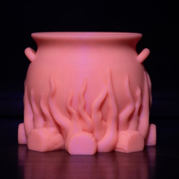 Vas printat 3D Panchroma Luminous Pink - intuneric – roz fosforescent, straluceste in intuneric - ideal pentru imprimare precisa - Filamente3D.ro