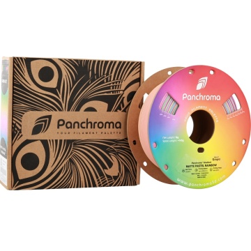 Rola si ambalaj - cutie - filament Polymaker Panchroma PLA Gradient Matte Pastel Rainbow 1kg - Filamente3D.ro