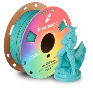 Rola si statueta printata din filament Polymaker Panchroma Satin Polymaker Teal 1kg - Filamente3D.ro