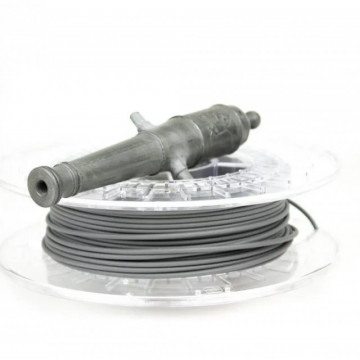 Teava de tun printata 3D din filament ColorFabb SteelFill 750g - Filamente3D.ro