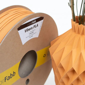 Rola si macro vaza printata din filament ColorFabb Vibers PLA Pastel Orange 750g - Filamente3D.ro