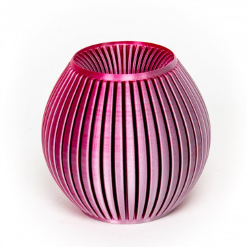 Vaza printata 3D din filament FormFutura High Gloss PLA - ColorMorph Magenta&Silver (magenta si argintiu) 750g - Filamente3D.ro