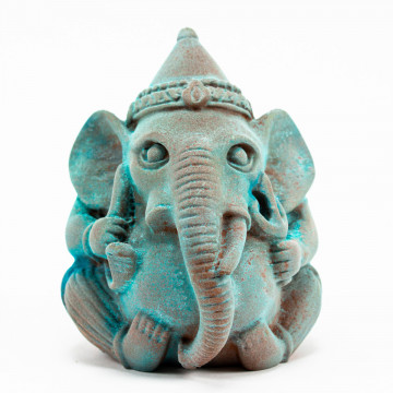 Statueta elefant - vedere frontala - printata 3D din filament FormFutura MetalFil - Classic Copper (cupru clasic) - Filamente3D.ro