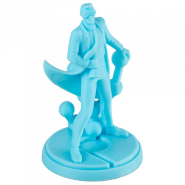 Statueta Polyman printata din filament Polymaker PolyLite ABS Light Blue (albastru deschis) 1kg - Filamente3D.ro