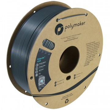 Vedere rola filament Polymaker PolyLite ASA Dark Gray 1kg - Filamente3D.ro
