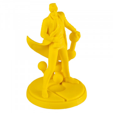 Statueta Polyman printata din filament Polymaker PolyLite ASA Yellow 1kg - Filamente3D.ro