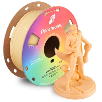Statueta Polyman printata 3D din filament Polymaker Panchroma PLA Matte Pastel Peach (portocaliu deschis)1kg si rola - Filamente3D.ro