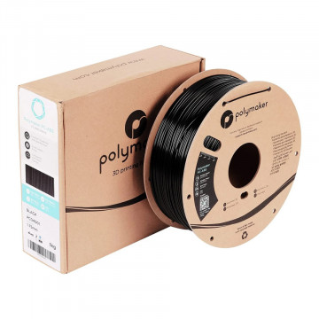 Ambalaj si rola de filament Polymaker PC-ABS Black (negru)1kg - Filamente3D.ro