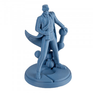 Statueta Polyman printata din filament Polymaker PolyLite PLA Stone Blue 1kg - Filamente3D.ro
