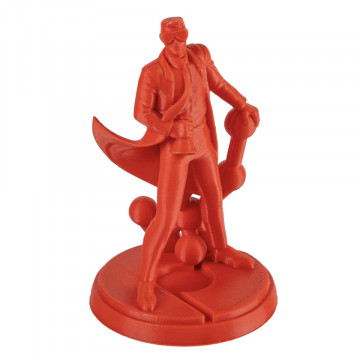 Statueta Polyman printata din filament Polymaker PolyMax PC Red 750g - Filamente3D.ro