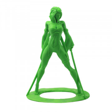 Statueta feminina printata 3D din filament Polymaker PolySmooth Green 750g - Filamente3D.ro