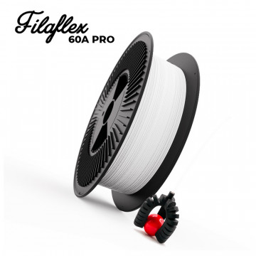Filament Recreus FilaFlex 60A PRO White (alb) 3kg - Filamente3D.ro