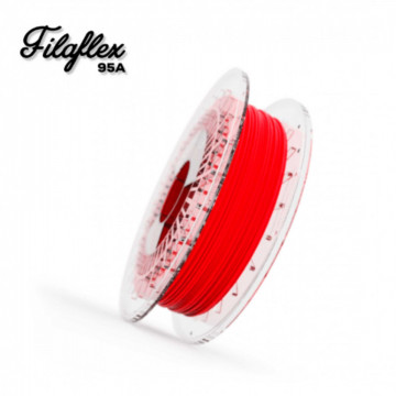 Filament Recreus FilaFlex Medium 95A Red (rosu) 500g si text - Filamente3D.ro