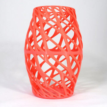 Obiect decor printat 3D din filament Smart Materials 3D SmartFil PLA Coral (portocaliu) - RAL 3017 - 1kg - Filamente3D.ro
