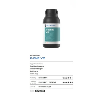 Caracteristici rasina BlueCast X-One V2 500g - Filamente3D.ro