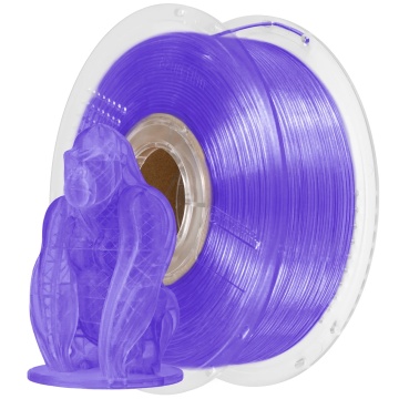Filament 1.75 mm AzureFilm PETG Hyper Speed Transparent Purple (violet) 1kg