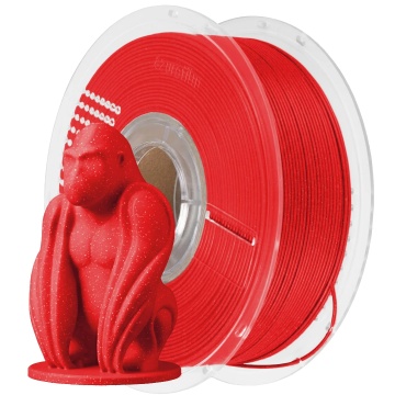Filament 1.75 mm AzureFilm PLA Glitter Red (rosu) 1kg