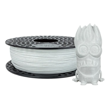 Filament 1.75 mm AzureFilm PLA Glitter White (alb) 1kg