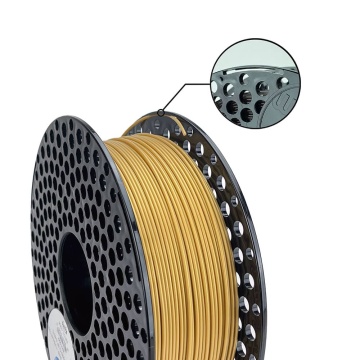 Rola detaliu filament AzureFilm PLA Original Champagne Gold 1kg - Filamente3D.ro