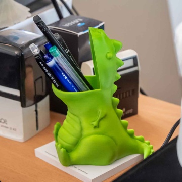Suport de creioane dinozaur printat din filament AzureFilm PLA Original Pistachio Green 1kg - Filamente3D.ro