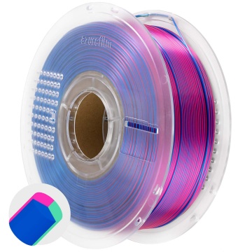 Rola de filament AzureFilm PLA Silk Tri Color Mermaid Dream 1kg (vedere 2) - Filamente3D.ro