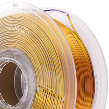 Macro rola de filament AzureFilm PLA Silk Tri Color Sunset Blaze 1kg (vedere 2) - Filamente3D.ro